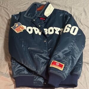NFL Blue and White Cowboys Jacket